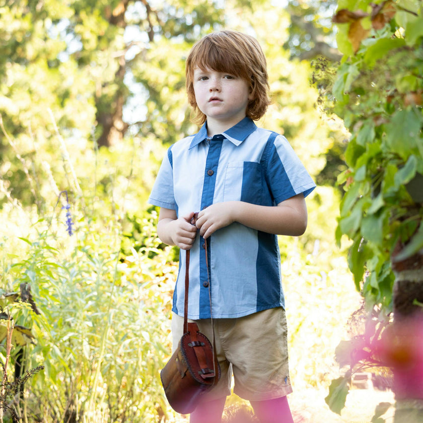 Boys Jack Shirt - Wide Cabana Stripe