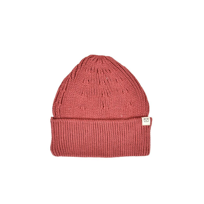 Knit Beanie in Rosewood