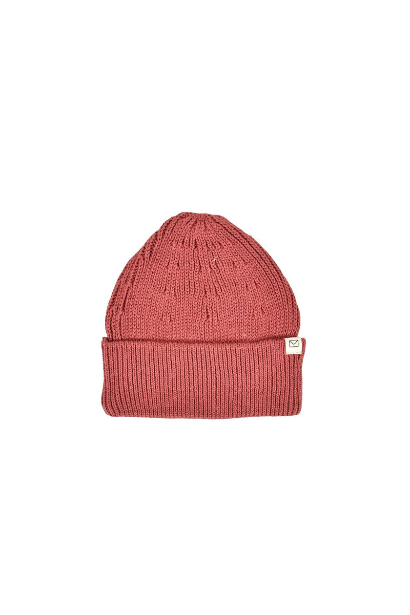 Knit Beanie in Rosewood