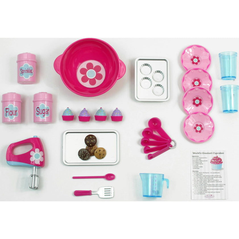 Sophia's 26 pc. Baking Accessories Set for 18" Dolls, Pink
