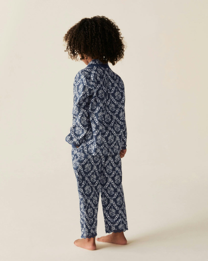 Kid's Twill Grace Pajama Set in Innkeeper Trellis