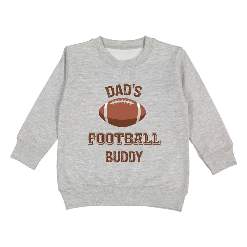 Dad's Football Buddy Sweatshirt - Gray
