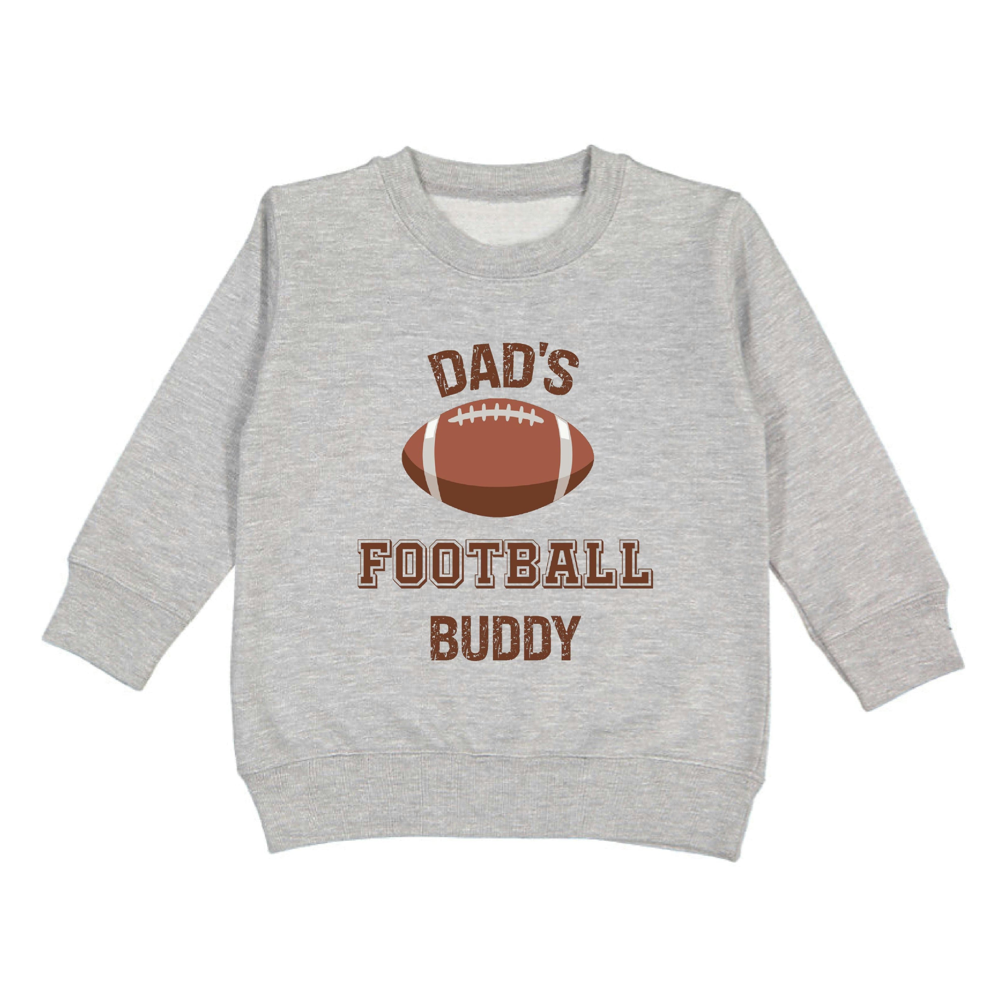 Dad's Football Buddy Sweatshirt - Gray