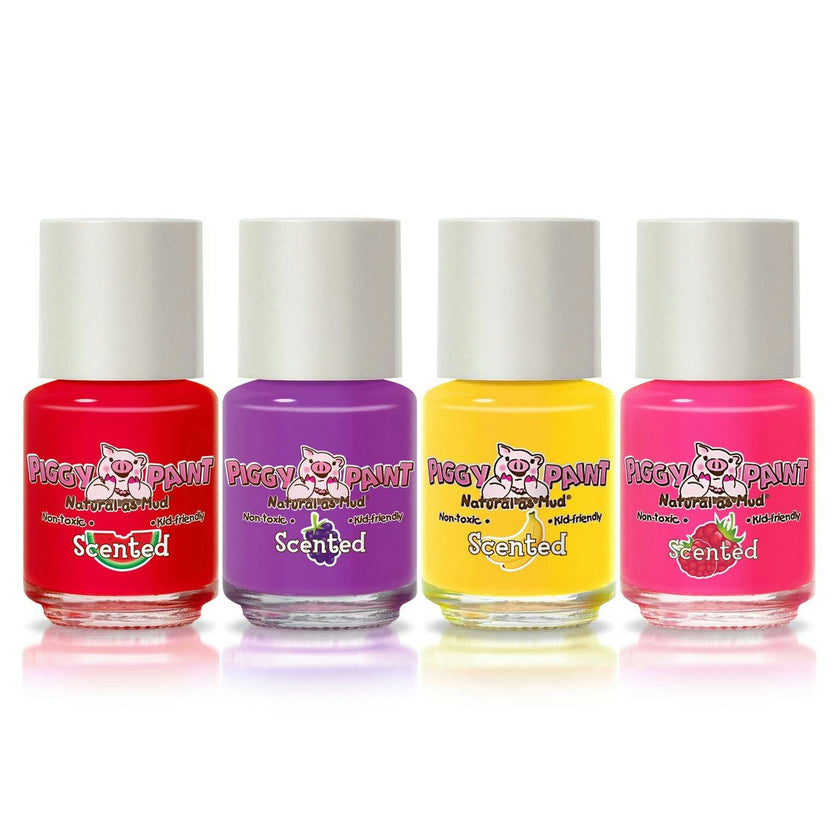 Scented Silly Unicorns 4 Polish - Gift Set - Kids Non-toxic Nail Polish