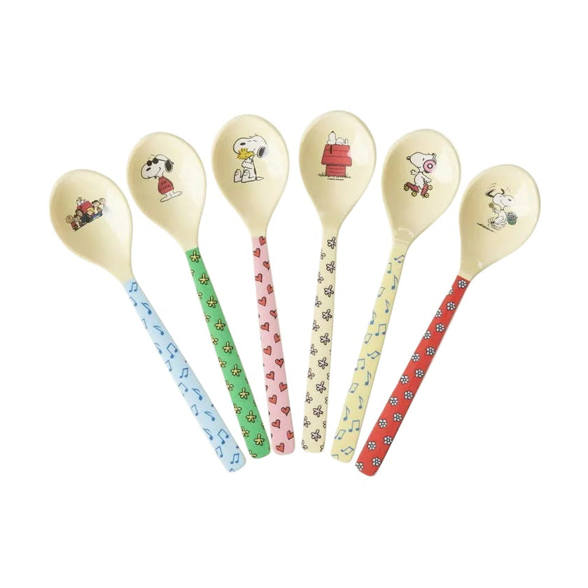 Melamine Teaspoon - Snoopy...Set of 6 Spoons -