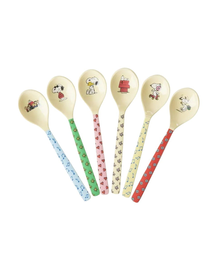 Melamine Teaspoon - Snoopy...Set of 6 Spoons -