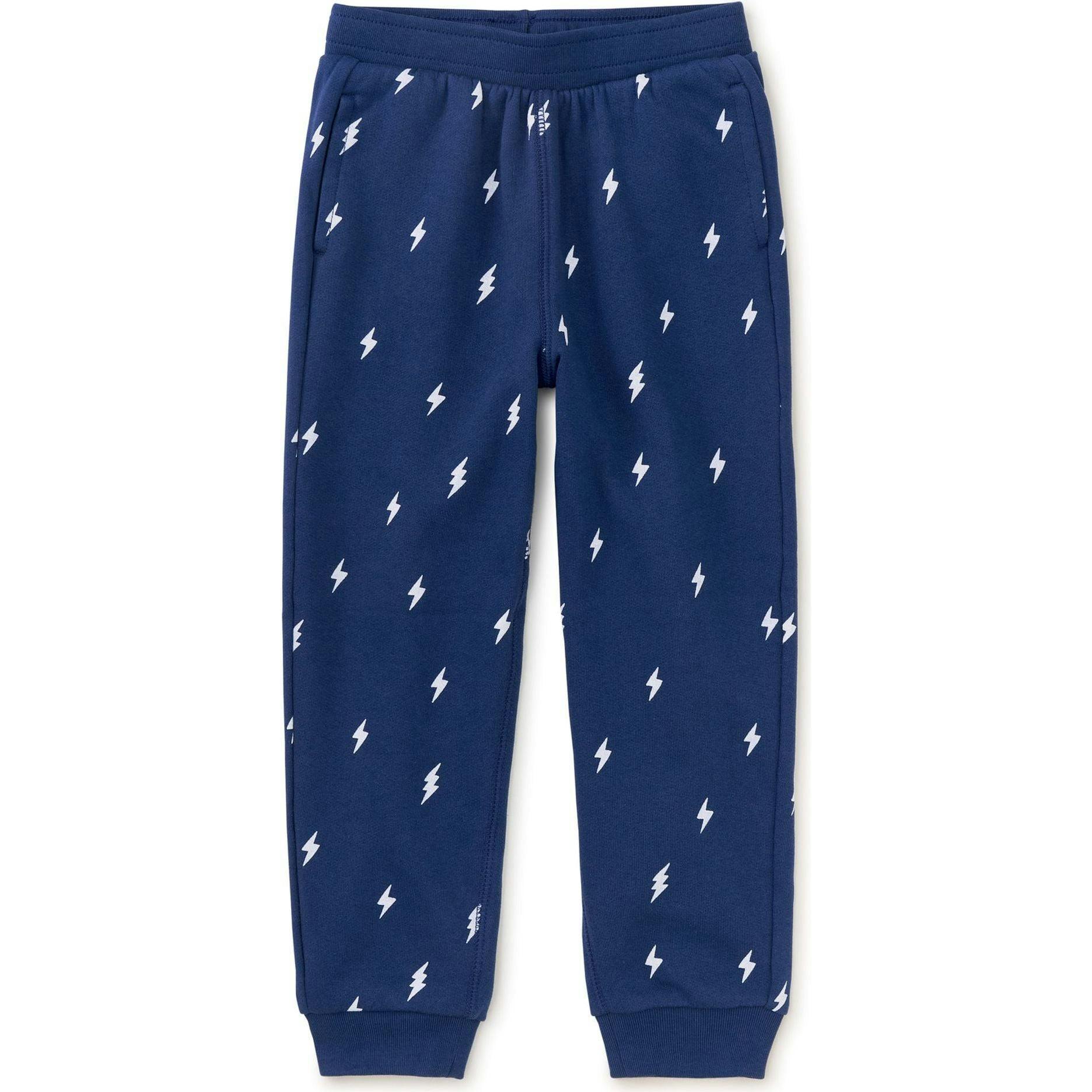 Going Places Elastic Waist Drawstring Pocket Joggers, Blue