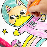Lucky Cat Paw Scented Neon Highlighters - Set of 6
