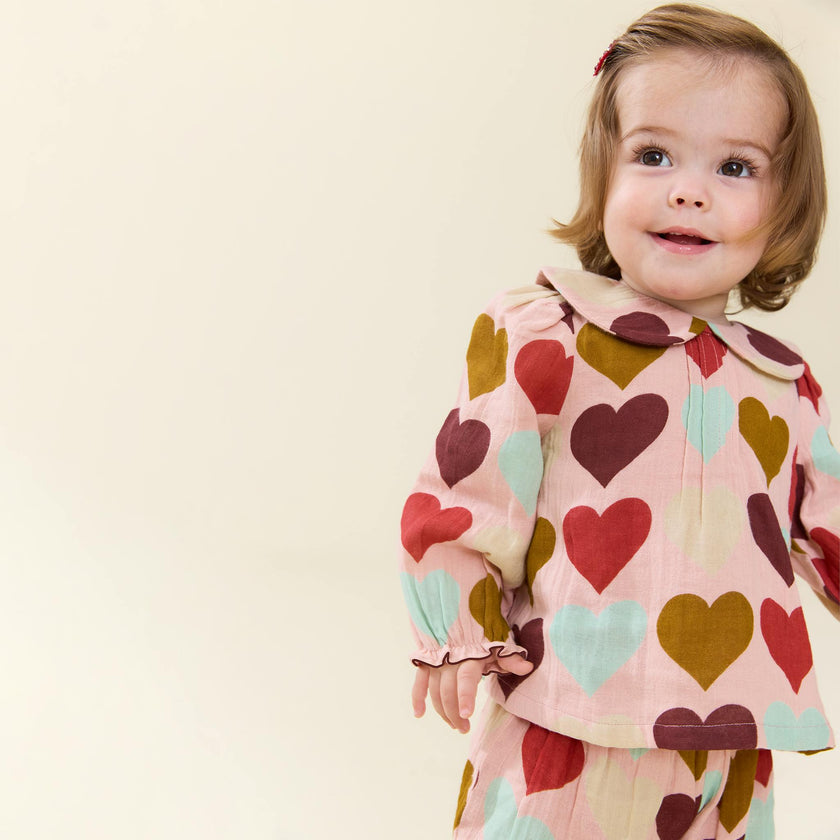 Baby Girls Dawson 2-PC Set - Multi Harvest Hearts
