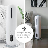 2 Gal. Ultrasonic Cool Mist Tower Humidifier with Germicidal UV-A Light