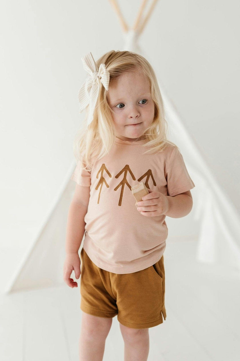 Girl's Short Sleeve Tee American Mini