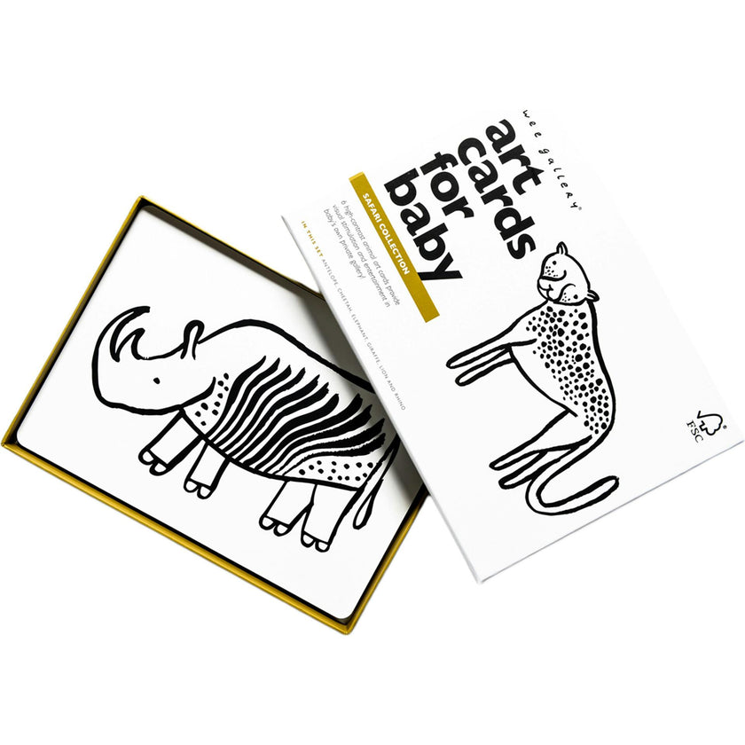 Safari Art Cards for Baby