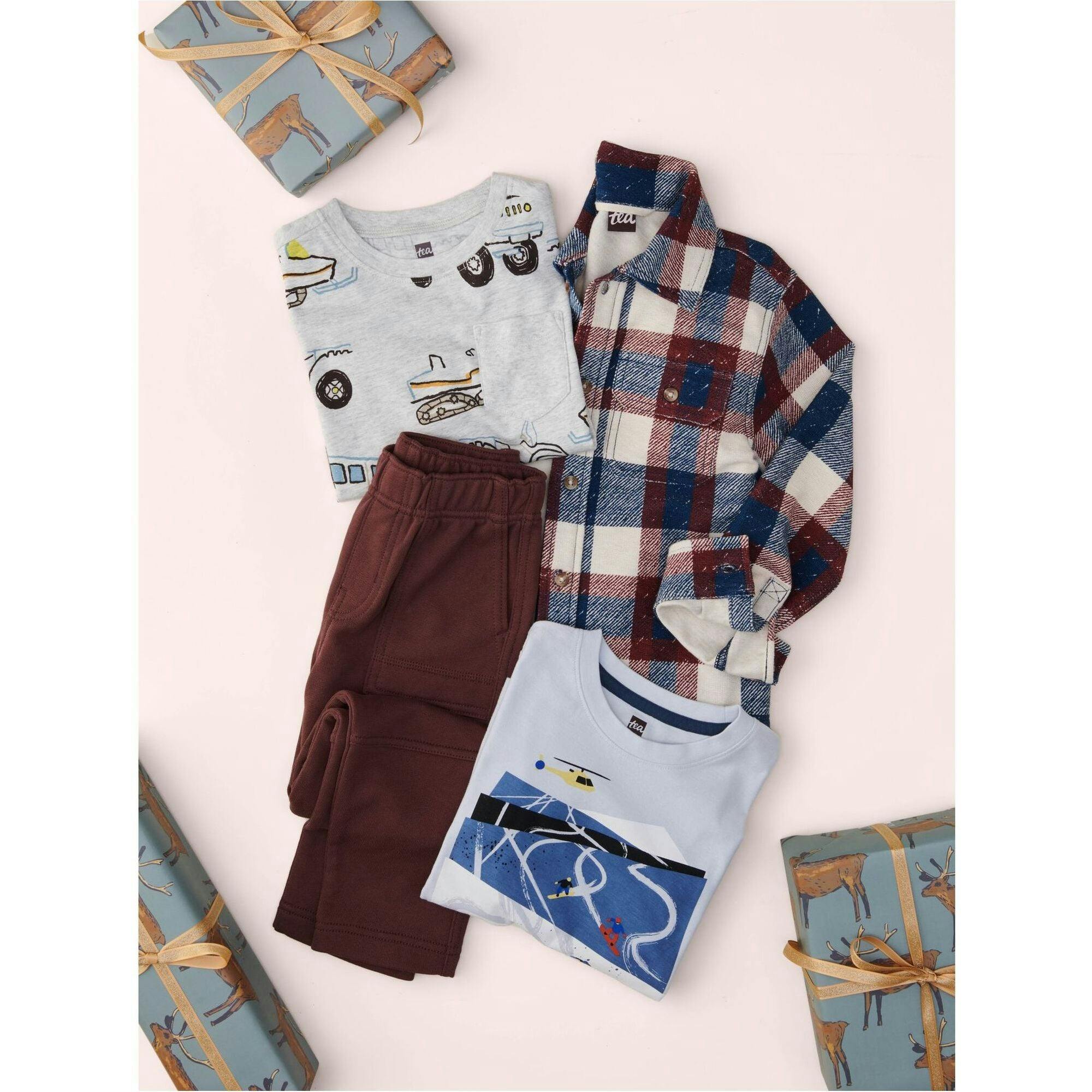 Ski Slopes Graphic Tee, Blue