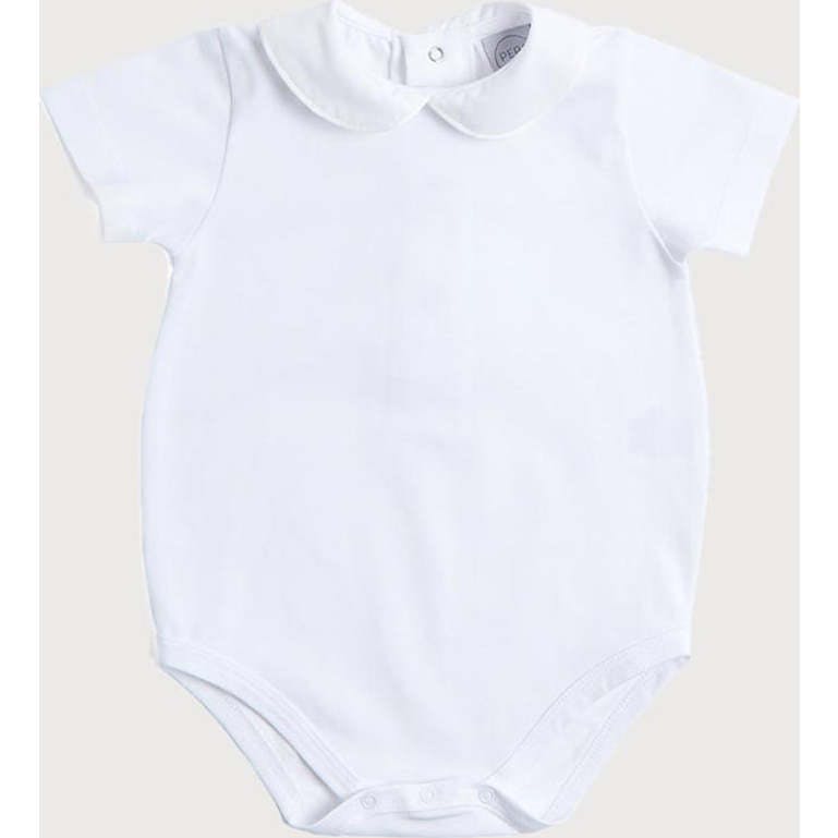Peter Pan Collar Bodysuit in White (0mths-3yrs)