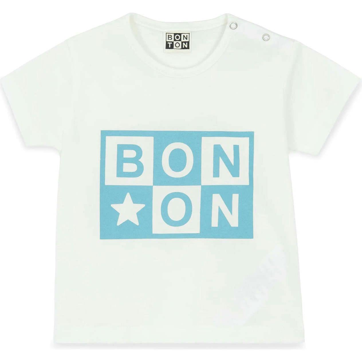 BONTON Classic Logo Baby T-shirt - Sky Blue