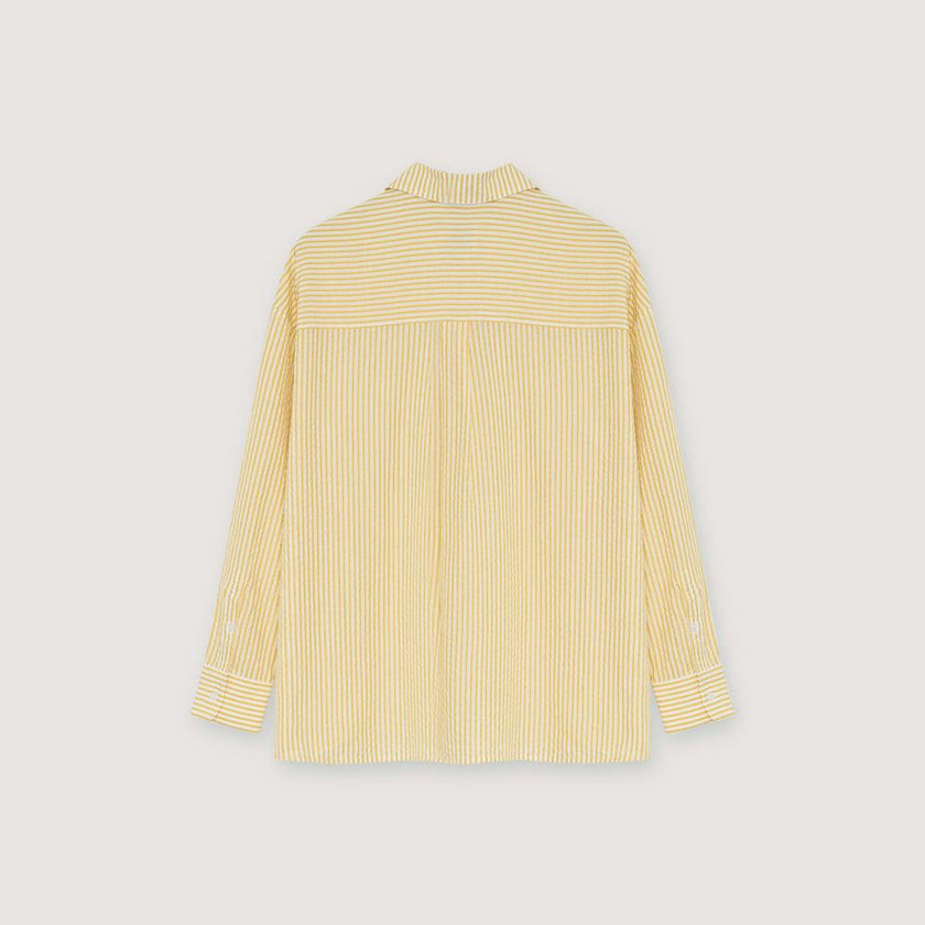 Alheli Woman Shirt  Mimosa Yellow Stripes