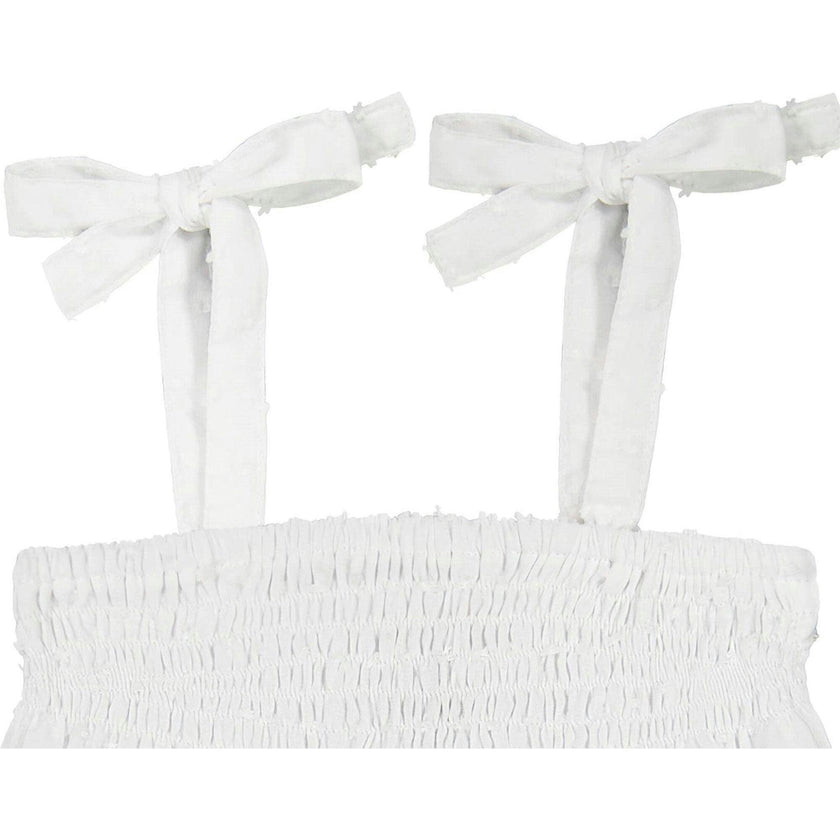 Ella Ruched Bubble, White