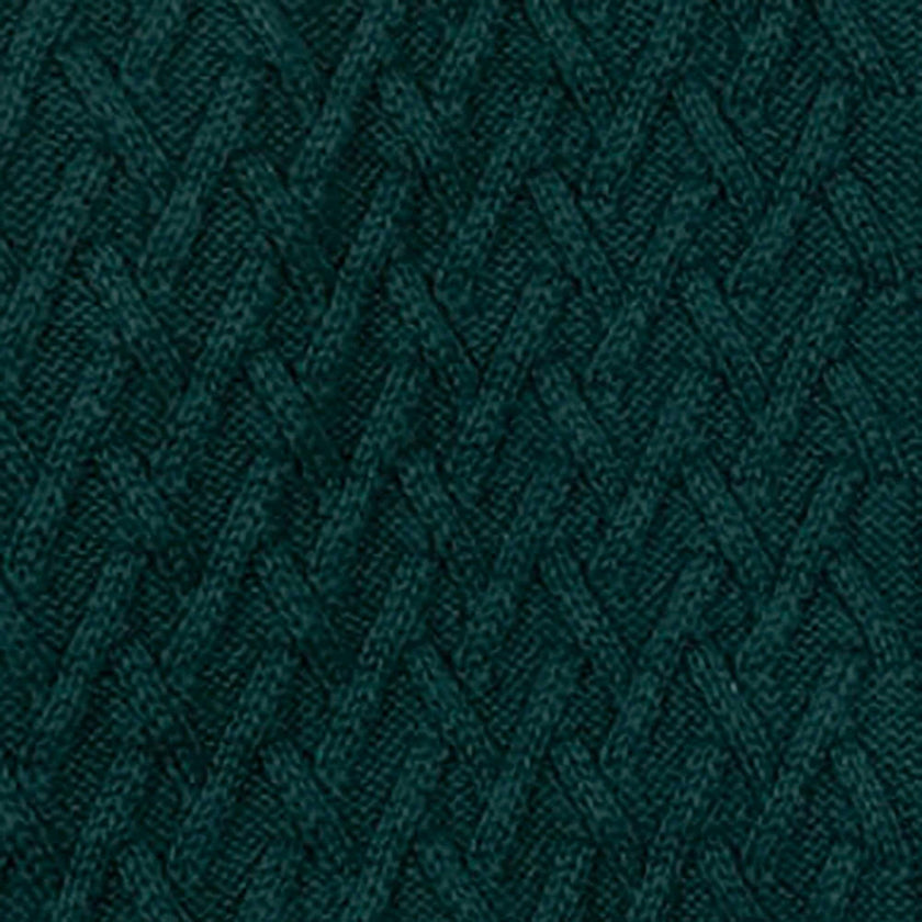 Organic Herringbone Stitch Cardigan Sweater, Green