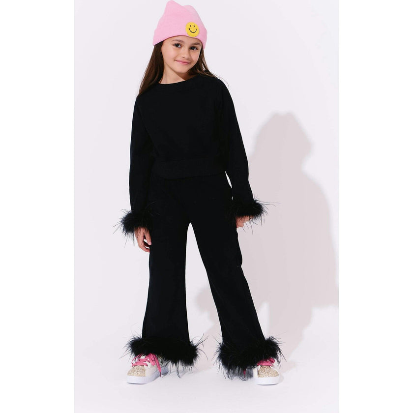 Black Feather Athletic Set