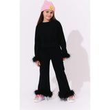Black Feather Athletic Set