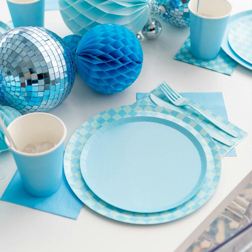 Check It! Out of the Blue Check Guest Napkins