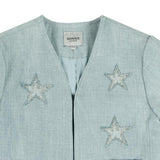 Chell√®e Denim Jacket | Stars | Ice Blue