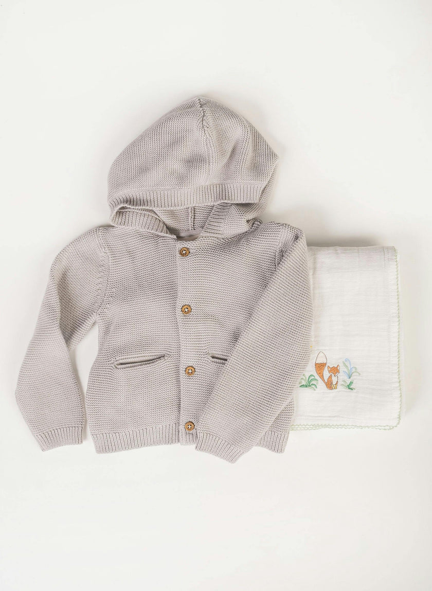 Children's William Hooded Knit Cardigan