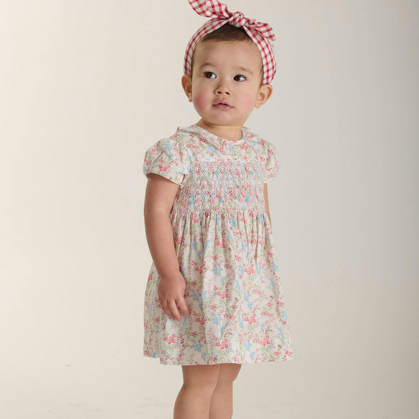 Hand-Smocked Baby Dress - Linnea