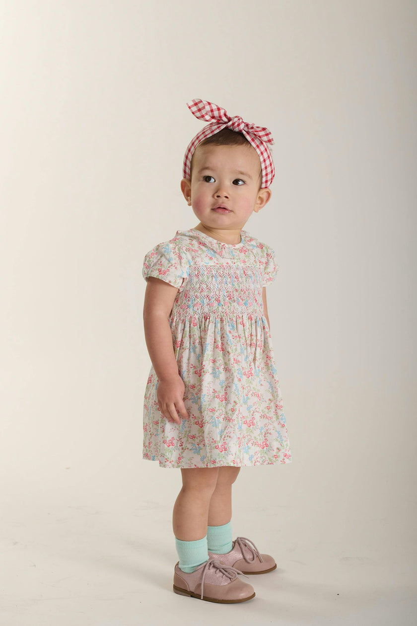 Hand-Smocked Baby Dress - Linnea