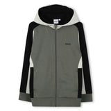 Gray Hooded Cardigan