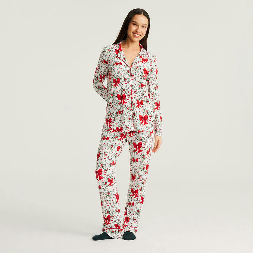 Happy Holly-days Women's Luxe Pajama Pant Set