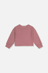 Soft Jersey Top Red And White Stripes