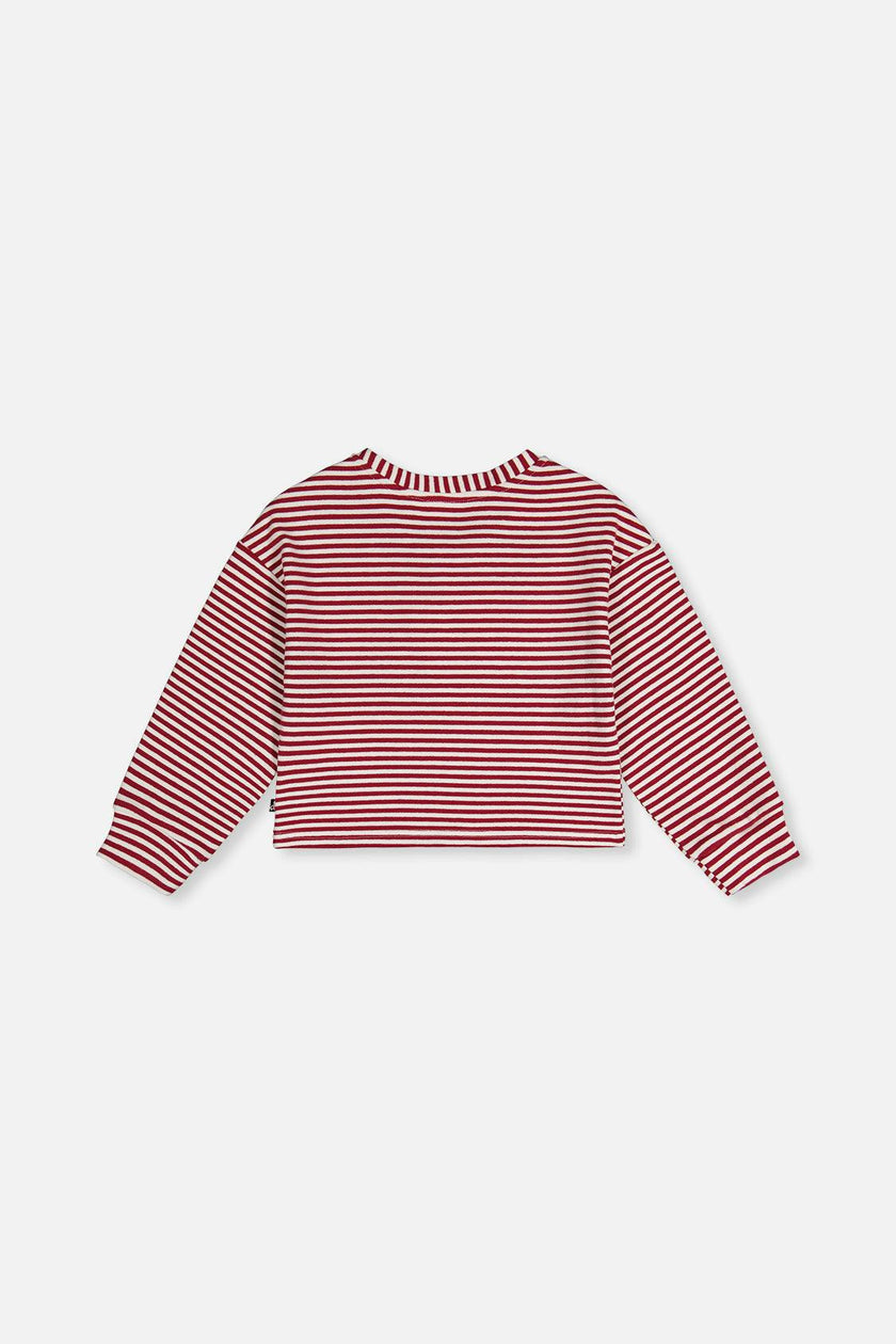 Soft Jersey Top Red And White Stripes