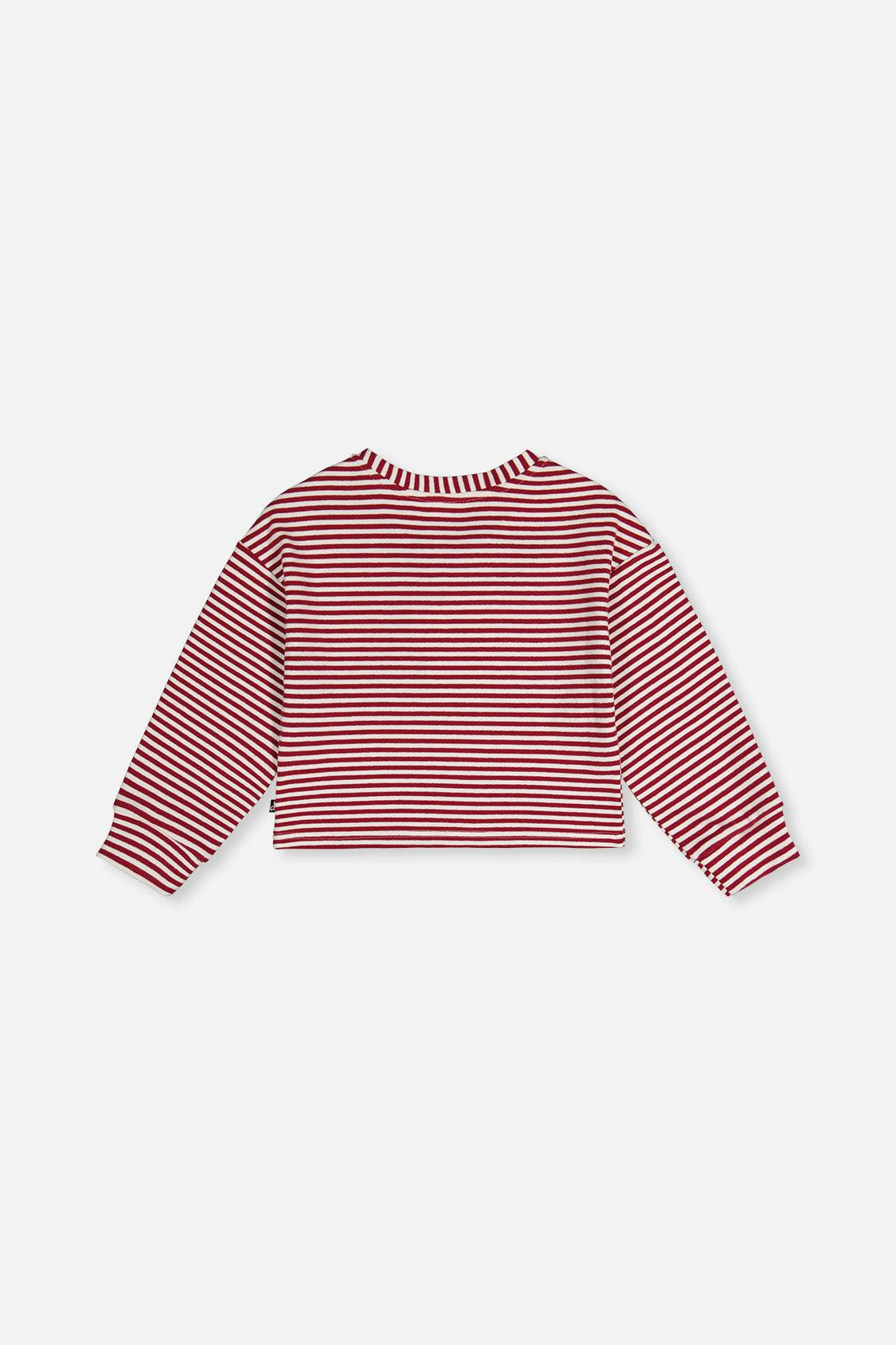Soft Jersey Top Red And White Stripes