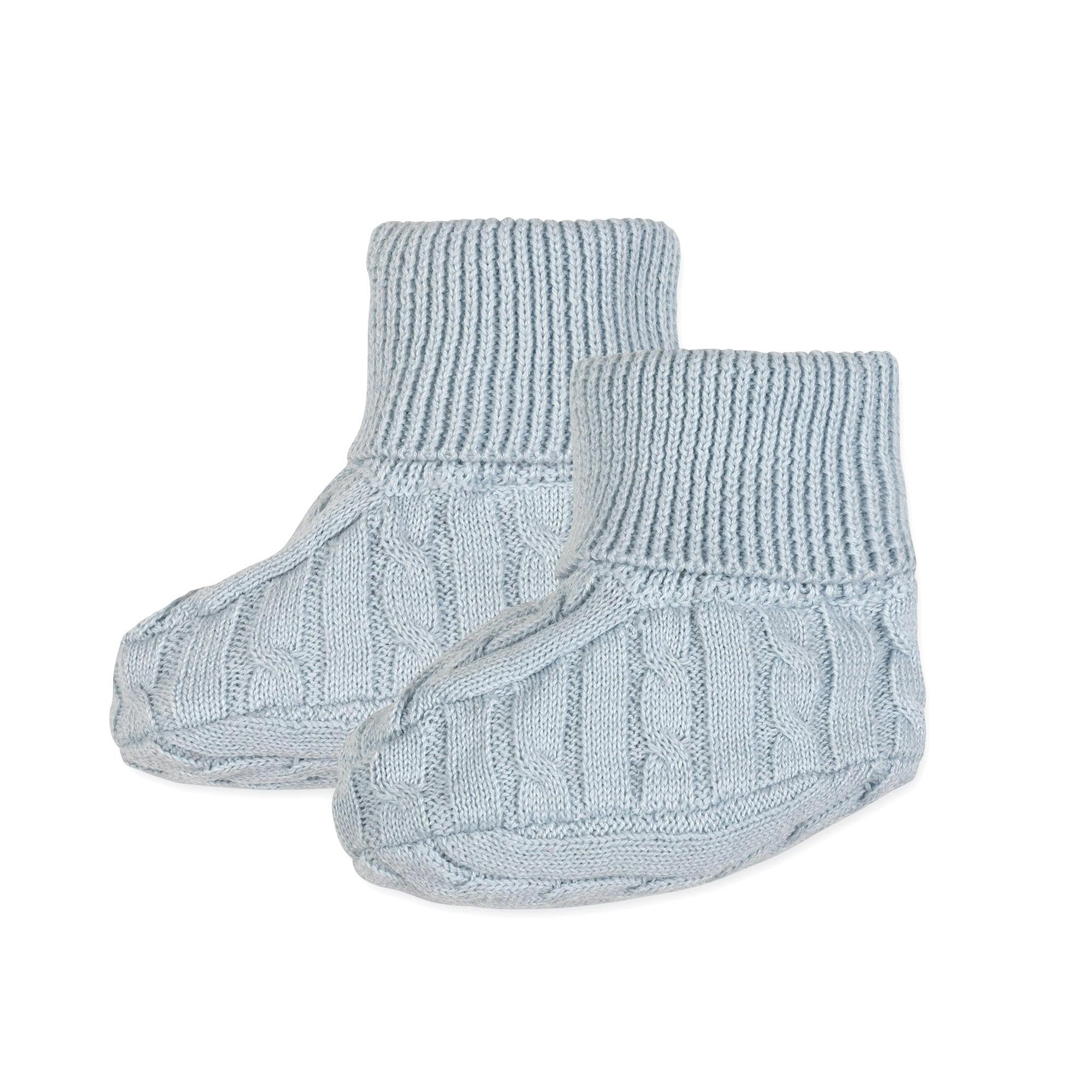 Organic Sweater Beanie and Bootie Set