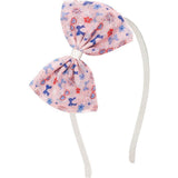 Red, White, & Cute Tulle Bow Headband