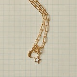Mini White Enamel Star Charm