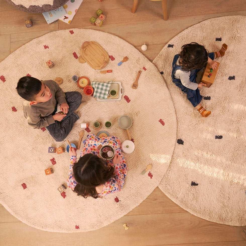 Dotted Washable Organic Cotton Rug
