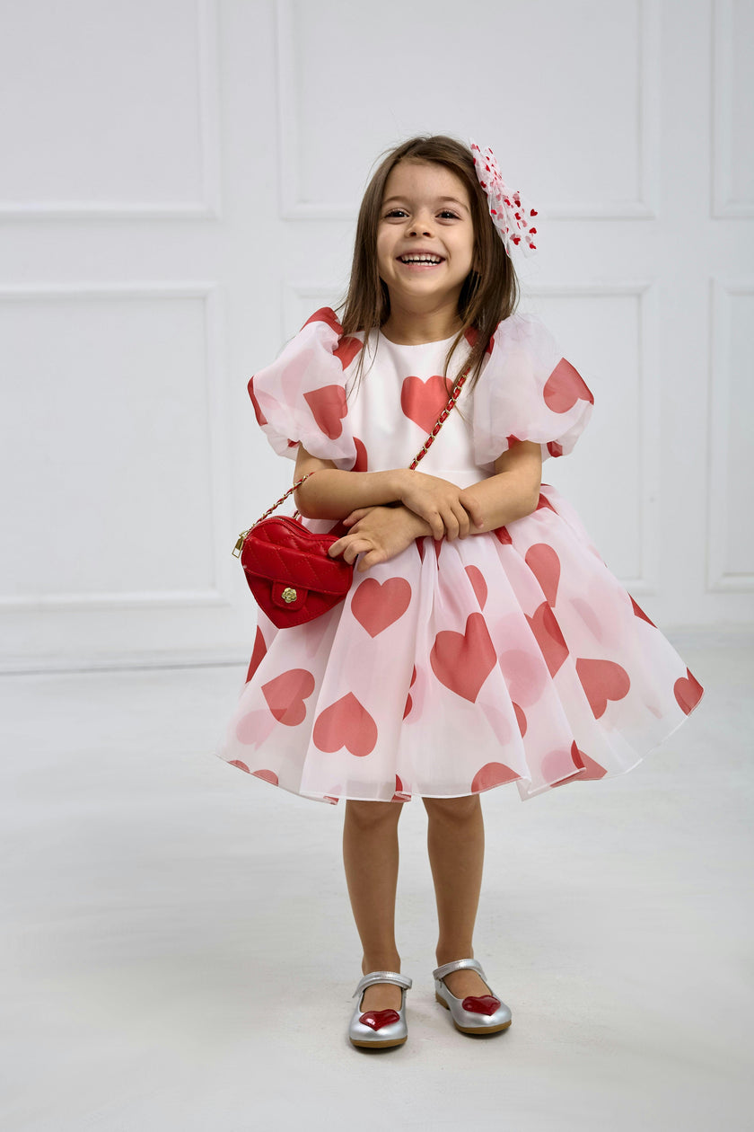 Heart Dress – Includes Matching Hair Accessory