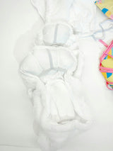 Adult Mascot Easter Bunny Costume with Festive Egg Vest