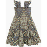 The Tiny Ellie Nap Dress - Olive Equestrian Scarf