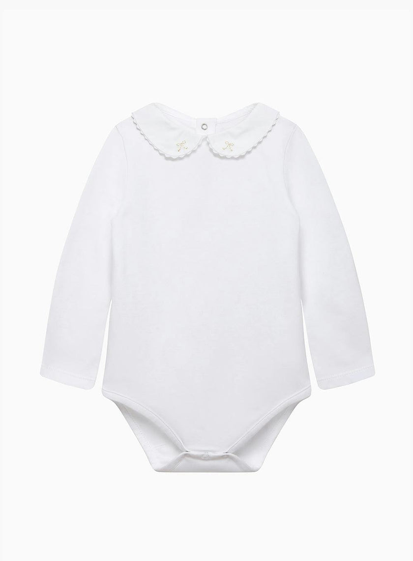 Baby Long-Sleeved Amelia Bow Bodysuit