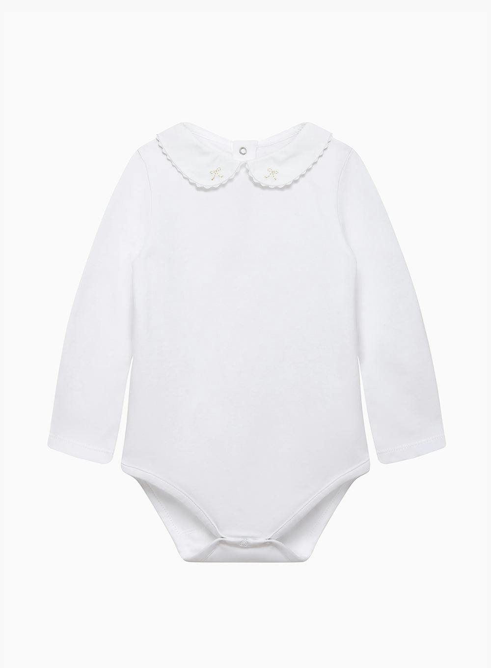 Baby Long-Sleeved Amelia Bow Bodysuit
