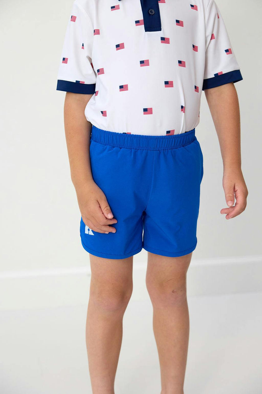 royal blue super short