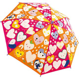 Hearts 6+ Colour Change Umbrella