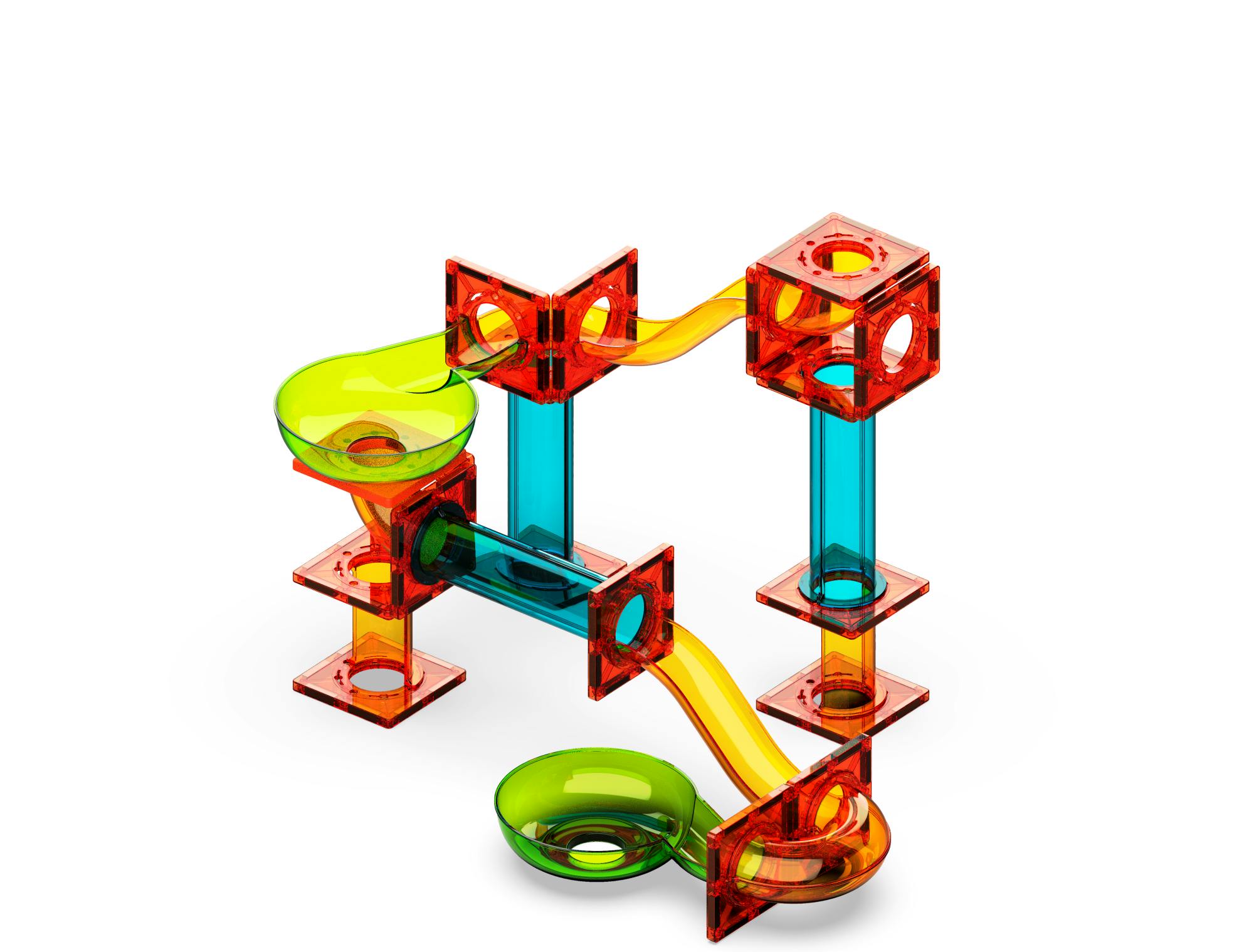 Geomag Magnetic Tiles Marble Run 45 Piece Set