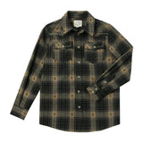 HOWDY Western Black/Brown dobby WOVEN SHIRT