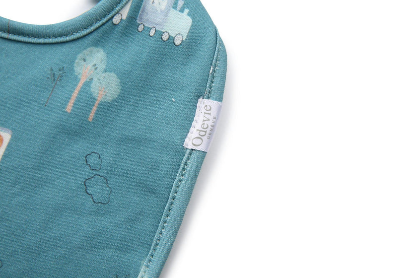 Magnetic Bib 2-Pack - Le Petit Express Green
