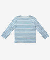 Edward T-Shirt, Dusty Blue Fine Stripe
