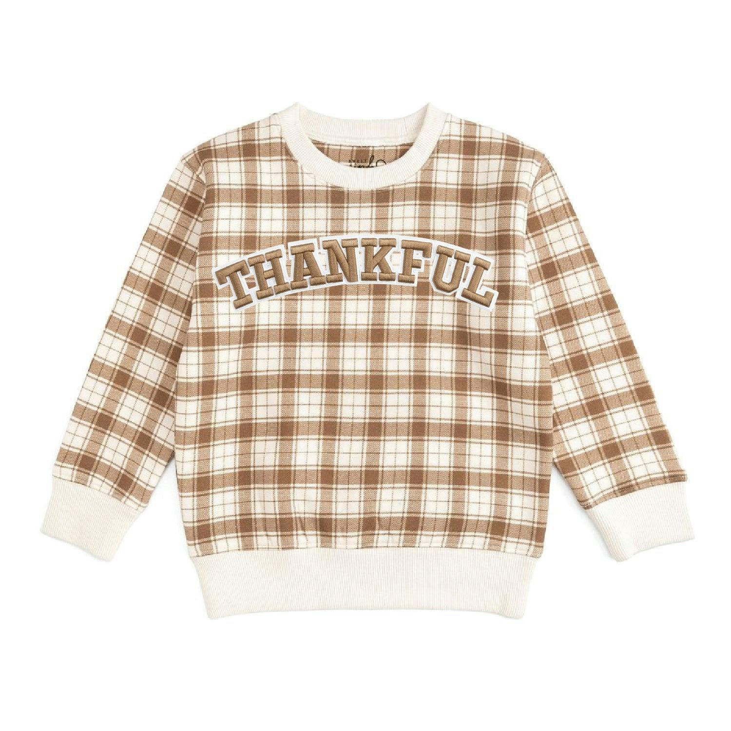 Thankful Patch Thanksgiving Sweatshirt